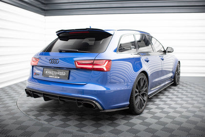 Maxton Rear Side Splitters Audi RS6 C7 / C7 Fl - Gloss Black