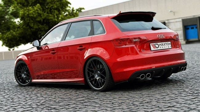 Maxton side splitters til Audi S3 / A3 S-Line 8V Hatchback / Sportback – blank sort – billede 1 af 2