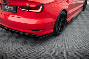 Maxton side splitters til Audi S3 Sedan 8V – blank sort – billede 1 af 5
