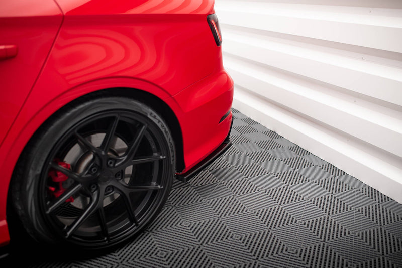 Maxton side splitters til Audi S3 Sedan 8V – blank sort – billede 3 af 5