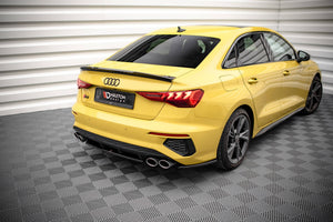 Maxton side splitters til Audi S3 Sedan 8Y – blank sort – billede 1 af 5