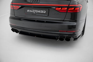 Maxton side splitters til Audi S8 D5 – blank sort – billede 2 af 6