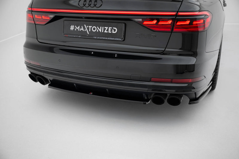 Maxton side splitters til Audi S8 D5 – blank sort – billede 2 af 6