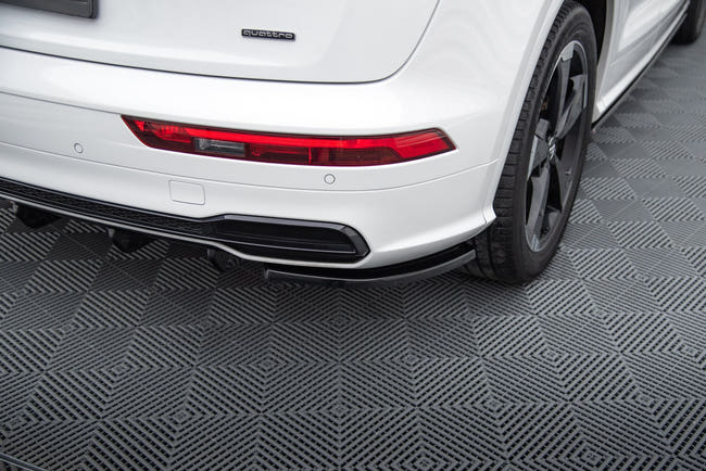 Maxton Rear Side Splitters Audi Sq5/S-Line Mkii  - Gloss Black