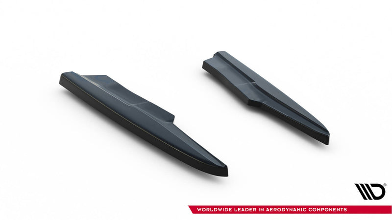 Maxton Rear Side Splitters Audi Sq7 /Q7 S-Line Mk2 (4M) Facelift  - Gloss Black