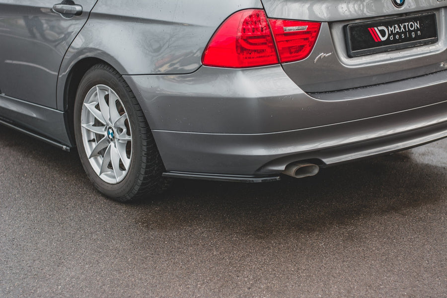 Maxton side splitters til BMW 3 E91 Facelift – blank sort – billede 1 af 8