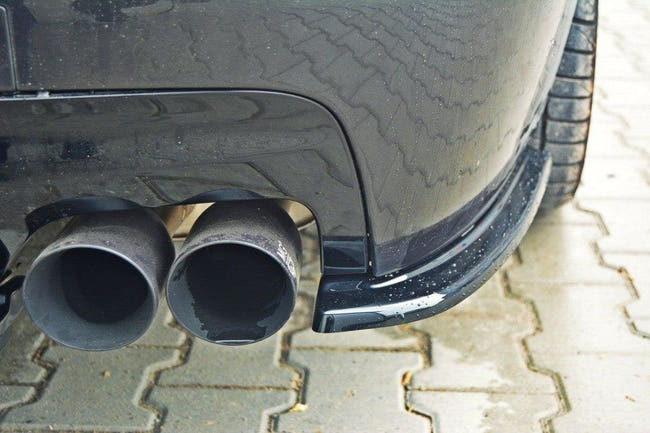 Maxton side splitters til BMW 5 M-Pack Sedan /Touring F10/F11 (fits two double Exhaust ends) – blank sort – billede 2 af 3