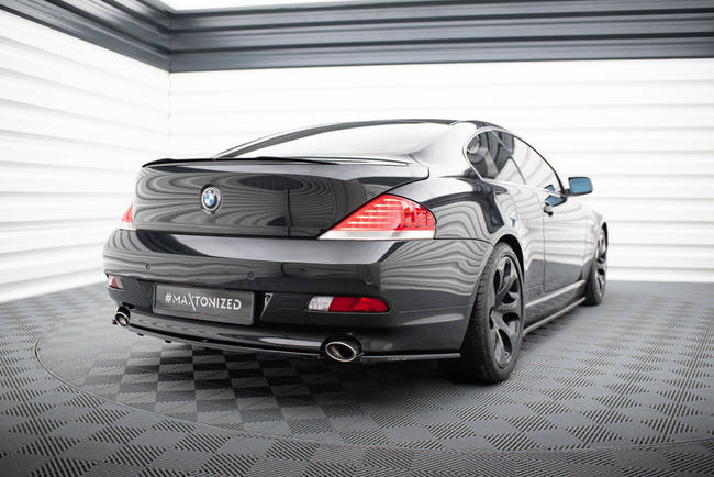 Maxton side splitters til BMW 6 Coupe E63 / Cabrio E64 – blank sort – billede 2 af 5