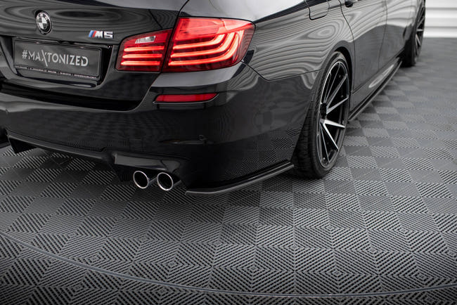 Maxton Rear Side Splitters BMW M5 F10 - Gloss Black