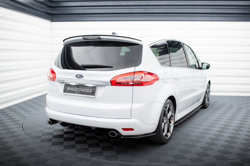 Maxton Rear Side Splitters Ford S-Max Titanium Mk1 Fl - Gloss Black