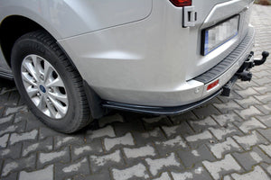 Maxton Rear Side Splitters Ford Transit Custom Mk1 Fl - Gloss Black