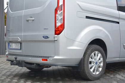 Maxton Rear Side Splitters Ford Transit Custom Mk1 Fl - Gloss Black