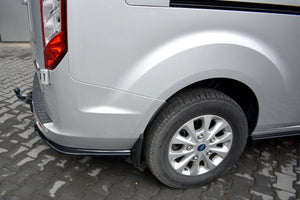 Maxton Rear Side Splitters Ford Transit Custom Mk1 Fl - Gloss Black