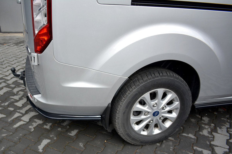 Maxton Rear Side Splitters Ford Transit Custom Mk1 Fl - Gloss Black