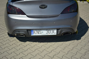 Maxton Rear Side Splitters Hyundai Genesis Coupé Mk.1 - Gloss Black