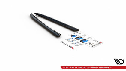Maxton Rear Side Splitters Jaguar Xj X351 - Gloss Black