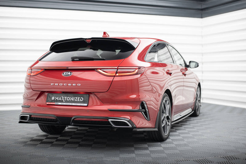 Maxton Rear Side Splitters Kia Proceed Gt Mk 3 - Gloss Black