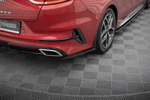 Maxton Rear Side Splitters Kia Proceed Gt Mk 3 - Gloss Black