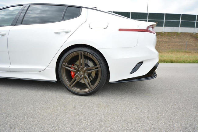 Maxton Rear Side Splitters Kia Stinger Gt - Gloss Black