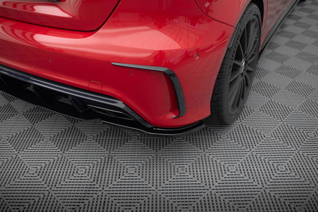 Maxton side splitters til Mercedes A W176 AMG Facelift – blank sort – billede 1 af 6