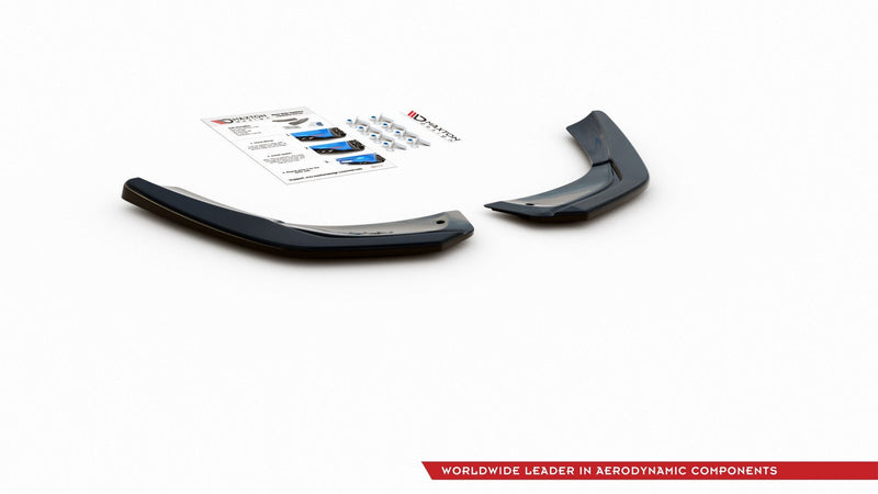 Maxton side splitters til Mercedes A35 AMG Aero Hatchback W177 – blank sort – billede 5 af 6