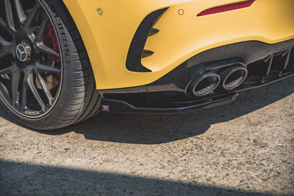 Maxton side splitters til Mercedes-AMG A 45 S Aero Pack W177 – blank sort – billede 4 af 6