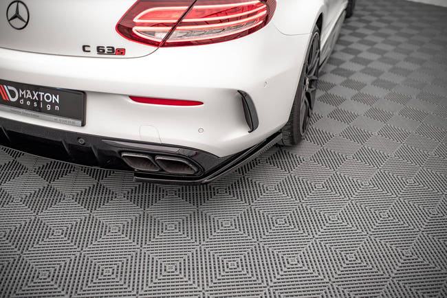 Maxton side splitters til Mercedes-AMG C 63AMG Coupe AMG Aero Pack C205 Facelift – blank sort – billede 1 af 4