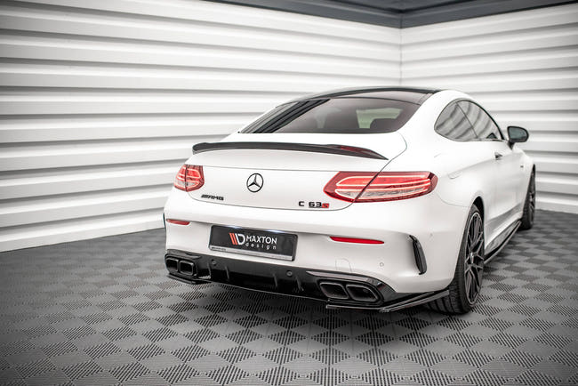 Maxton side splitters til Mercedes-AMG C 63AMG Coupe AMG Aero Pack C205 Facelift – blank sort – billede 2 af 4
