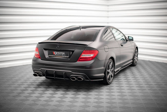 Maxton side splitters til Mercedes-Benz C Coupe / Sedan / Estate AMG-Line C204 / W204 Facelift / S204 Facelift – blank sort – billede 2 af 5
