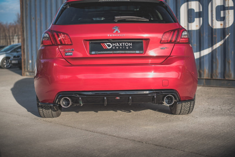 Maxton side splitters til Peugeot 308 GT Mk2 Facelift – blank sort – billede 3 af 6