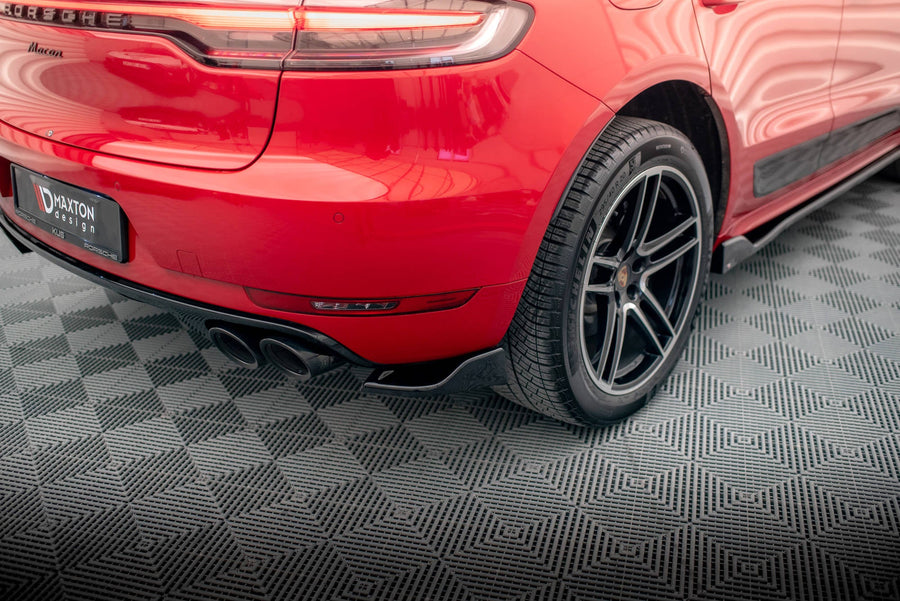 Maxton side splitters til Porsche Macan GTS / Sport Design Mk1 Facelift – blank sort – billede 1 af 5