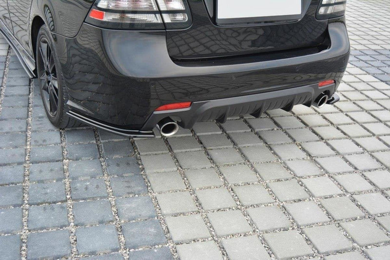 Maxton Rear Side Splitters Saab 9-3 Aero Mk2 Facelift - Gloss Black