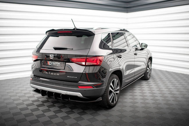 Maxton Rear Side Splitters Seat Ateca Mk1 - Gloss Black