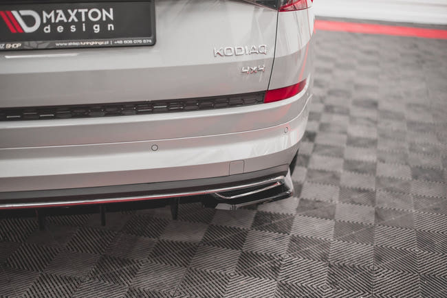 Maxton side splitters til Skoda Kodiaq Sportline Mk1 / Mk1 Facelift – blank sort – billede 1 af 6