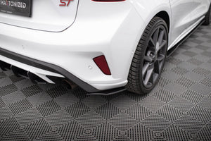 Maxton Racing Durability Rear Side Splitters Ford Focus St Mk4 - Black
