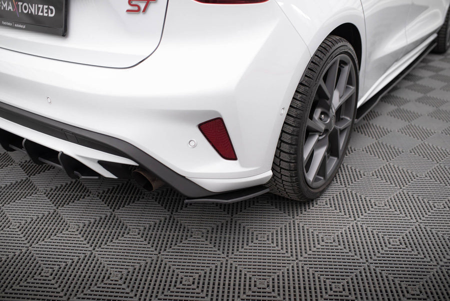 Maxton Racing Durability Rear Side Splitters Ford Focus St Mk4 - Black