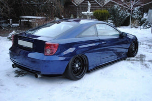 Maxton Rear Side Splitters Toyota Celica T23 Preface - Gloss Black