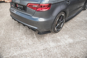 Maxton side splitters til Audi RS3 8V Sportback – blank sort – billede 1 af 6