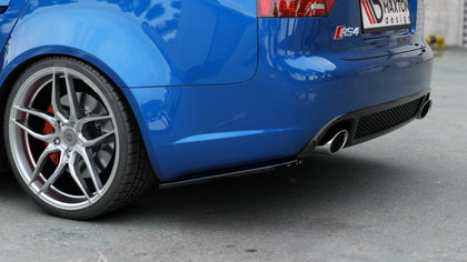 Maxton side splitters til Audi RS4 Sedan B7 – blank sort – billede 4 af 8