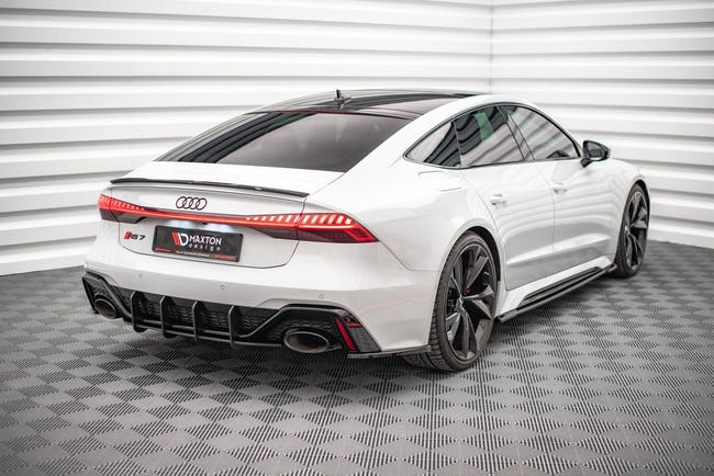 Maxton Rear Side Splitters V.1 Audi RS6 C8 / RS7 C8 - Gloss Black