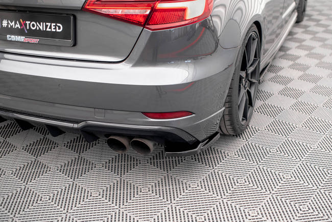Maxton side splitters til Audi S3 Sportback 8V Facelift – blank sort – billede 1 af 6