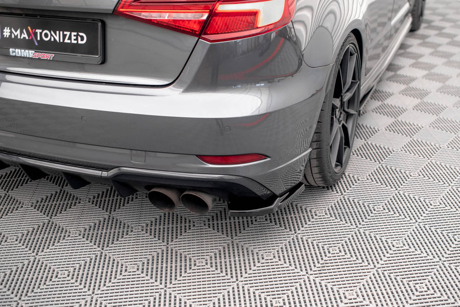 Maxton side splitters til Audi S3 Sportback 8V Facelift – blank sort – billede 1 af 6