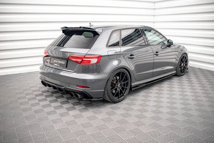 Maxton side splitters til Audi S3 Sportback 8V Facelift – blank sort – billede 3 af 6