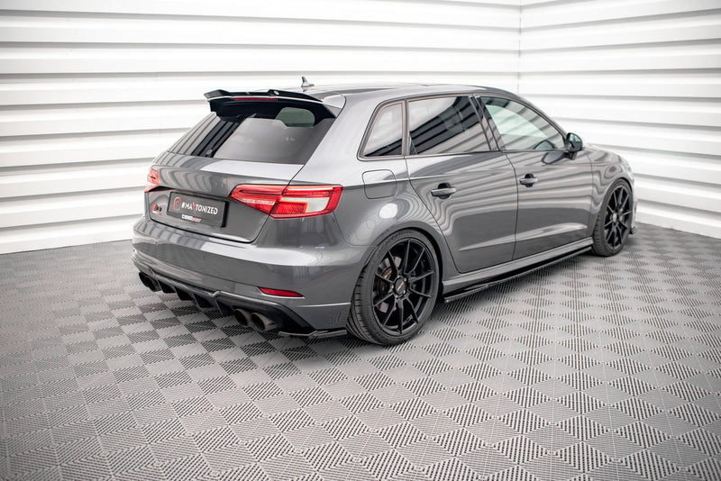 Maxton side splitters til Audi S3 Sportback 8V Facelift – blank sort – billede 3 af 6