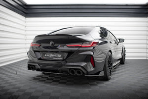 Maxton Rear Side Splitters + Flaps V.1 BMW M8 Gran Coupe F93 - Gloss Black