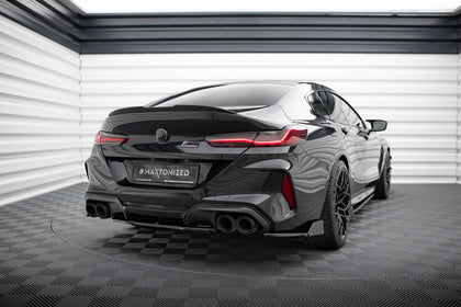 Maxton Rear Side Splitters + Flaps V.1 BMW M8 Gran Coupe F93 - Gloss Black