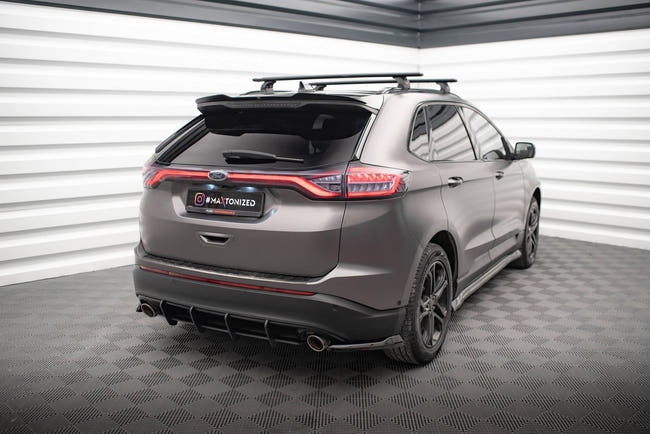 Maxton Rear Side Splitters V.1 Ford Edge Mk2 - Gloss Black