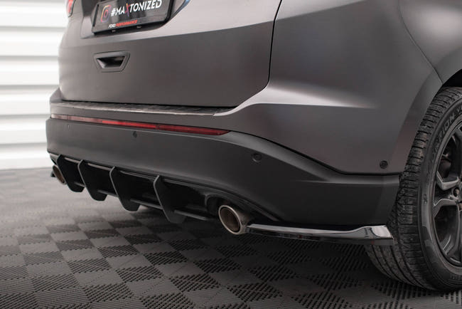 Maxton Rear Side Splitters V.1 Ford Edge Mk2 - Gloss Black