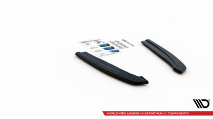 Maxton Rear Side Splitters For V.1 Ford Focus St-Line Estate Mk4 - Gloss Black