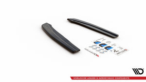 Maxton Rear Side Splitters For V.1 Ford Focus St-Line Estate Mk4 - Gloss Black